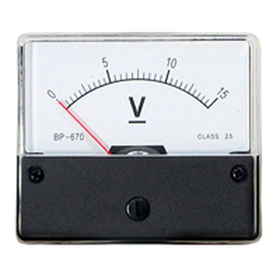 Panel meter Rotating iron 0 -15V DC