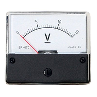 Panel-mount measuring instrument 0 - 15 VDC