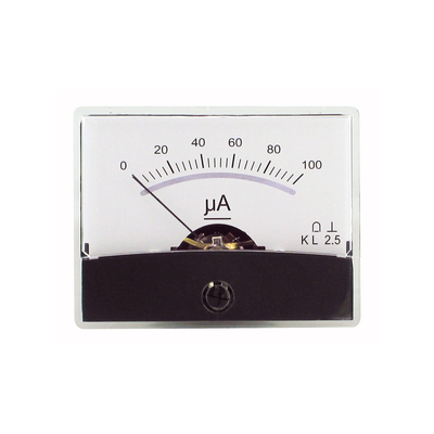 Panel meter w. mirror scale  0 -     100A DC