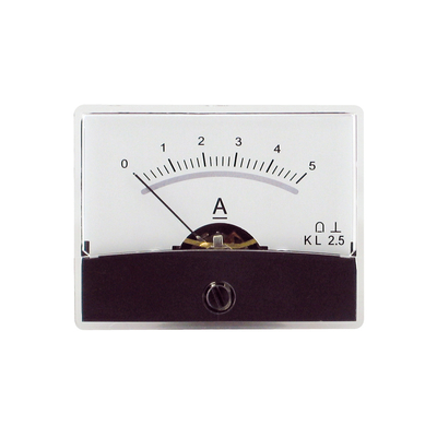 Panel meter w. Mirror scale 0 -  5A DC