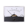 Panel meter w. Mirror scale 0 - 30V DC