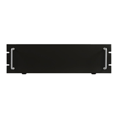 19 / 480mm Geh�use schwarz 3 HE Front schwarz