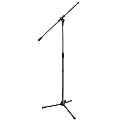 Professional microphone stand with long-lasting screw adjusters black - FS-102