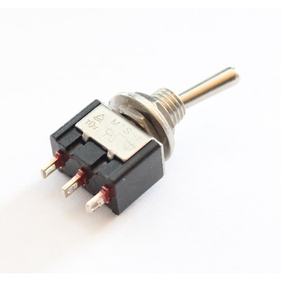 Miniature toggle switch on/on