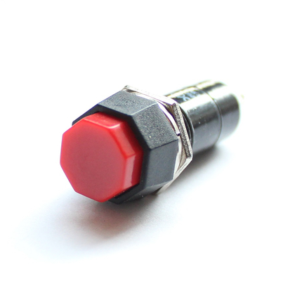 Pressure switch octagonal 1 x one 1A red