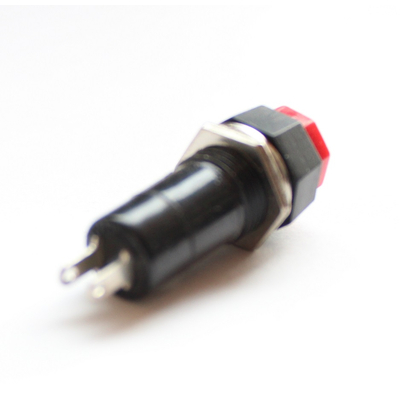 Pressure switch off/on 250V 1A octagonal red