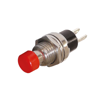 Miniature Button on(off) red 50V/1A