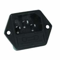 IECAppliance plug with fuse holder