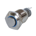 Vollmetallschalter 16mm 1 x um mit LED Ringbeleuchtung...