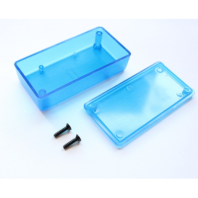 Kunststoff Geh�use 40 x 80 x 20mm blau transparent IP54