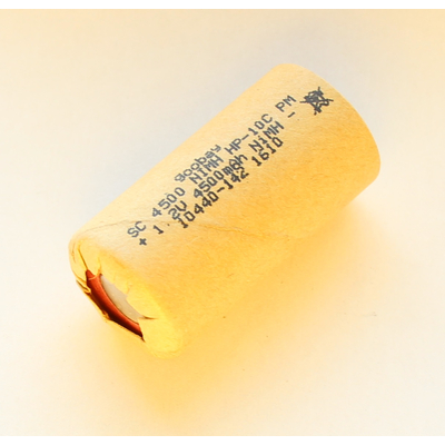 NiMH Sub-C 4500mAh 1.2V cardboard flat top