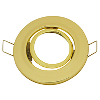 Ceiling mount bracket for MR16 �50mm illuminant swivel brass