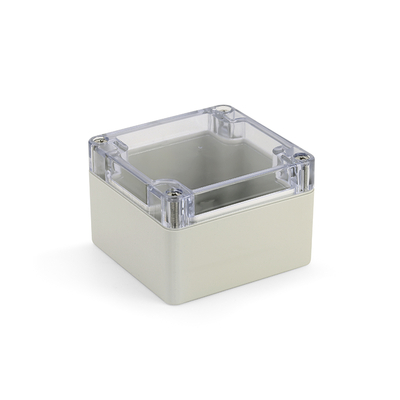 Universal enclosure with transparent top  83x 81x 56mm ABS IP65