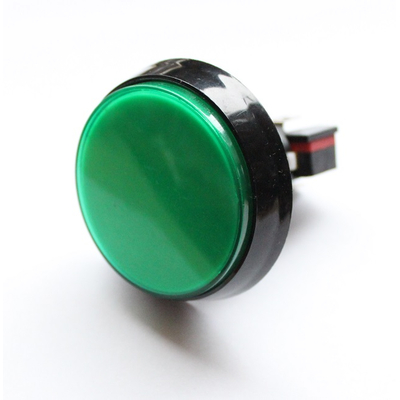 Large-area push button on/(on) � 60mm green with LED...