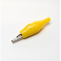 Crocodile clip mini with insulation yellow