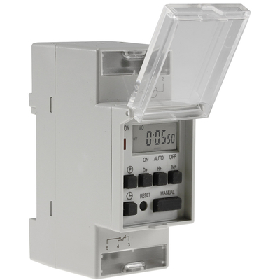 digital weekly timer for DIN rail mounting 230V with Bluetooth