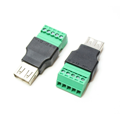 USB 2.0 Kupplung mit Schraubterminal 5 polig