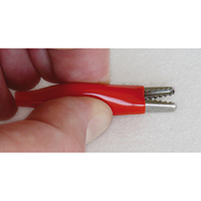 Crocodile clamp mini with insulation red