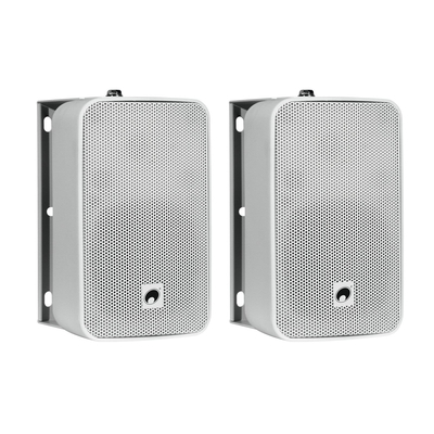 Weatherproof 4 wall speakers pair with mount, 40 Wrms -...