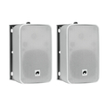 Weatherproof 4 wall speakers pair with mount, 40 Wrms -...