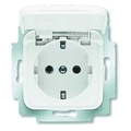 Steckdose m.Klappdeckel Reflex SI alpinwei� - 20EUK-214