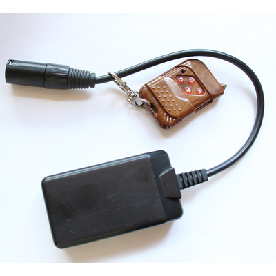 Radio remote control set for fog machines