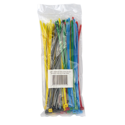 Cable ties sorted by color 4.8mm x 200mm  (content 50pcs)