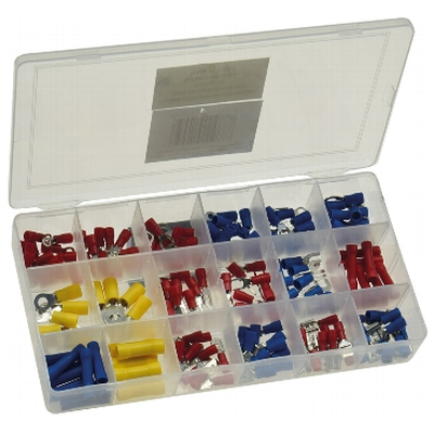 Crimping connector assortment in sorting box 175 parts