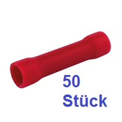 Crimp connector red for 0.25-1.5mm� (Inh.50 pcs.)