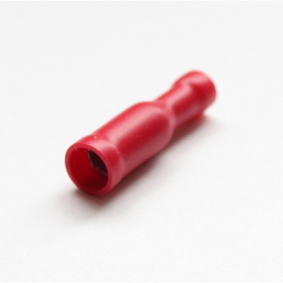 Round plug-in connector red for 0,5-1,5mm cable (50 pc)