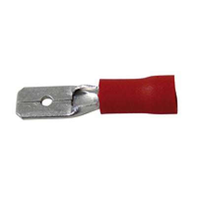 Blade connector 4.8mm for 0.5-1.5mm� cable red (50pcs.)