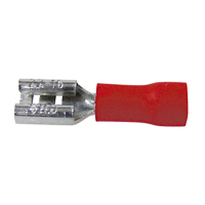 Blade receptacle red 4.8mm for 0.5-1.5 mm� cable (50 pcs.)
