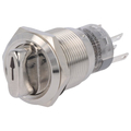     Rotary action switch Ø19mm 1 x on/(on)  0.5A / 220VAC...
