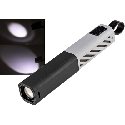 LED-Taschenlampe mit Akku 5W, 400lm, Zoom