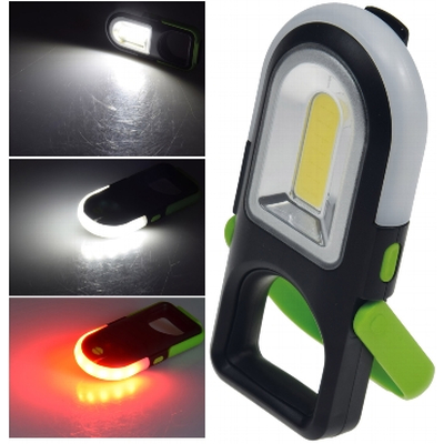 LED work light 180 lumens with red signal light and magnet holder - CAL-Rescue Pro