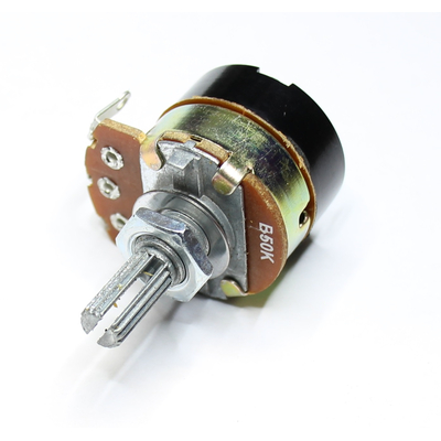 Potentiometer axial mono   50K lin mit Schalter 1 x ein
