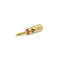 Banana spring pin gold plated red