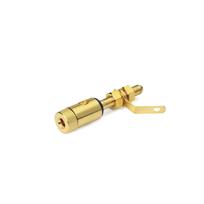 Bananas mounting socket 4 mm full plated black
