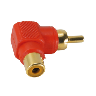  RCA 90  angle adapter red 