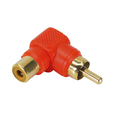  RCA 90  angle adapter red 