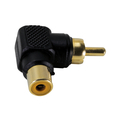 RCA 90  angled adapter black