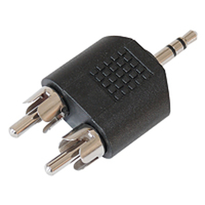 Adapter 3.5 mm stereo jack / 2 x RCA (RCA) plug left / right