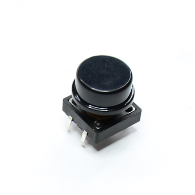 Mikrotaster TACT aus/(ein) 12 x 12mm Taste schwarz THT