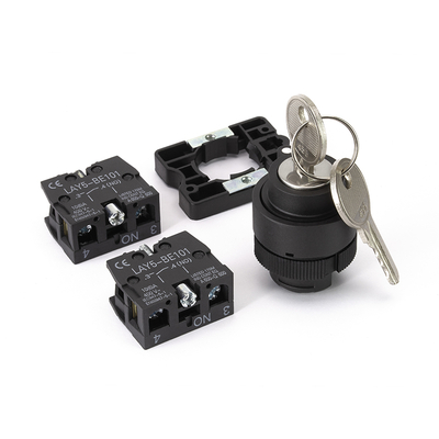 Key switch 22mm 2 x on/on