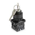 Key switch 22mm 2 x on/on