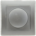Dimmer fr LED Lampen inkl. Rahmen 250V~/ 3-60W  silber