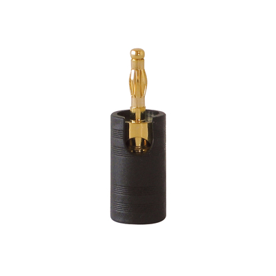High-End Bananenstecker schwarz