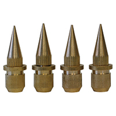 Sub-Watt-Absorber 4er Set messing