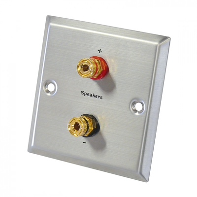 Speaker wall connection with 2x4mm banana sockets...