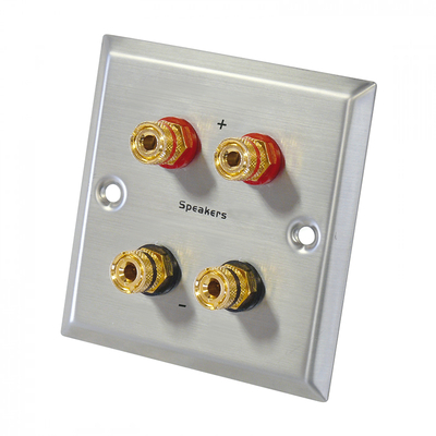 Lautsprecher Wand Anschlu� mit 4x4mm Bananenbuchsen...